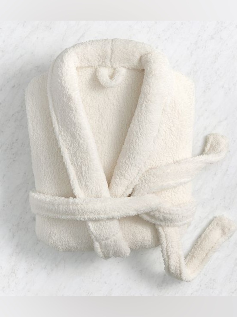Pottery Barn Teddy Sherpa Hooded Robe with pockets